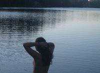 Naked by the lake