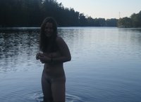 Naked by the lake