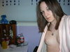Pale chick at home