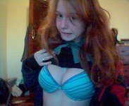 Redhead babe teasing