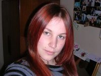 Red haired schoolgirl