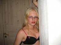 Kinky teen girl stripping