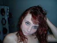Red haired cute babe