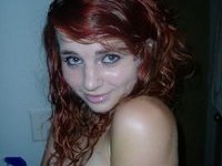Red haired cute babe