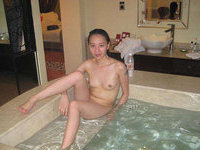Petite Asian college babe
