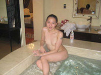 Petite Asian college babe