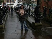 Flashing tits outside