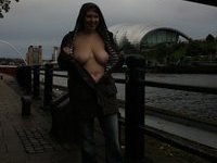 Flashing tits outside