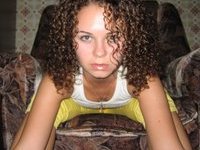 Curly haired amateur babe