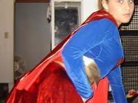 Super girl dildoing