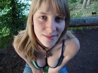Hot German blonde teasing