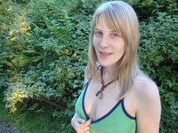 Hot German blonde teasing