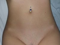 Diane's pierced nipple