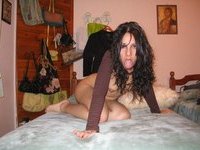 Spreading her Polish ass