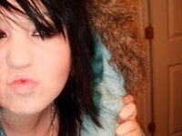 Self Shooting Emo Shows Her Wet Pussy