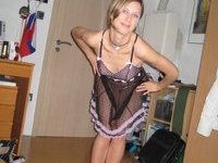 Black see-through night gown
