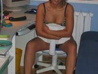 Tanned chick teasing