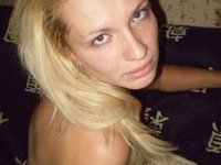 Solo blonde Russian babe