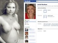 Nude pregnant woman