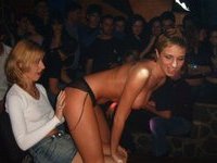 Lesbian strip club action