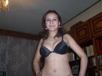 Brunette teen with nice breasts