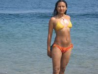 Asian honey in a bikini