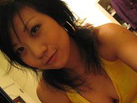 Asian babe showing off