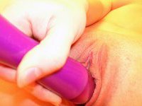 Fat dick and a purple dildo