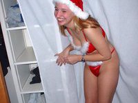 Santa girl into sucking deep