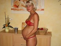 Pregnant blonde solo gf