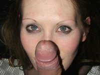 Big white prick for her throat