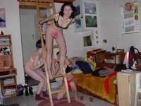 Three crazy matures posing nude