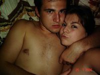 I and my GF at our bedroom