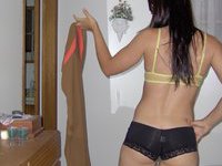 Amateur GF undressing at home