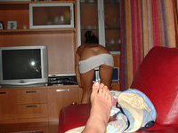 Russian amateur wife posing naked at home