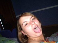 Sexy amateur gf posing and sucking dick