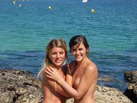 Two girls at vacation