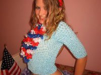 Cute young american teen girl
