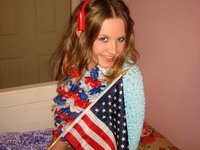 Cute young american teen girl