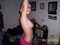 Cute amateur girl nude at home