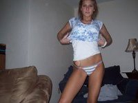 Teen amateur girl nude in her room