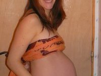 Pregnant amateur wife posing nude