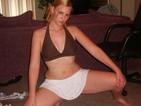 Many pics of hot amateur teen posing naked