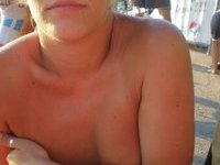My wife sunbathing nude