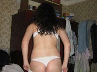 Russian amateur slut posing nude
