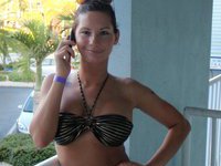 Amateur wife posing nude at vacation