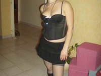 Blonde amateur wife posing on cam