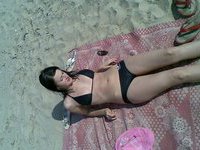 Russian amateur brunette wife