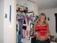 Sexy amateur blonde nude in her room