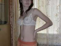 Russian amateur girl posing for her BF